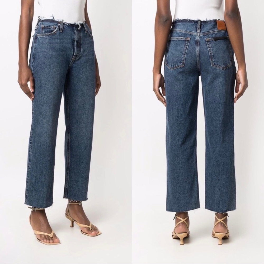 Anine Bing Blue Straight Leg Jeans